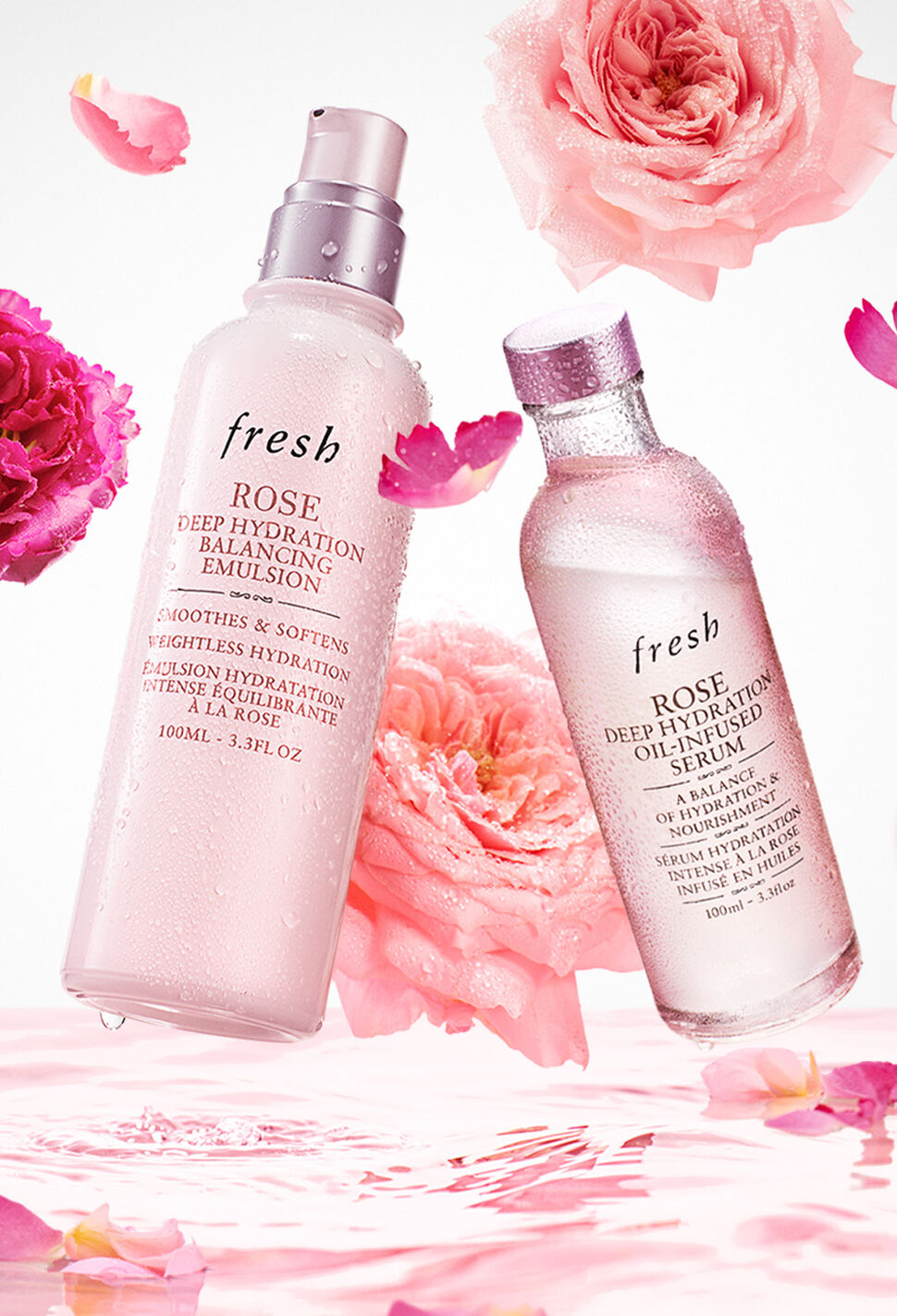 Fresh Rose Emulsion and Rose Serum