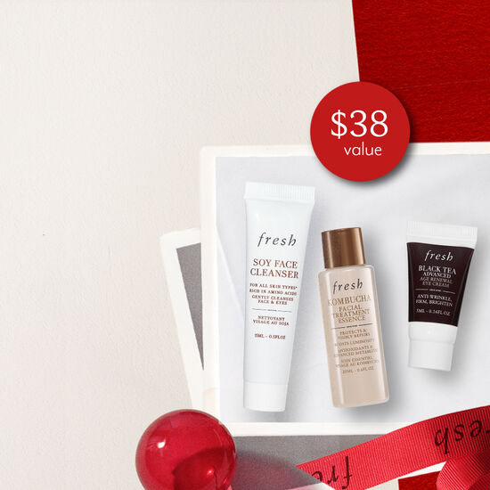 Fresh Holiday soy face cleanser and rose toner