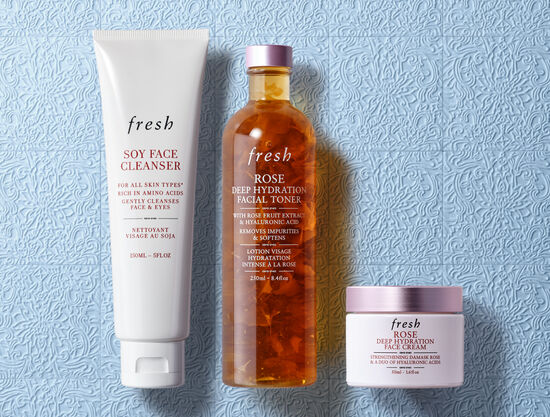 Soy Face Cleanser, Rose Toner, Rose Face Cream | Fresh Beauty Canada