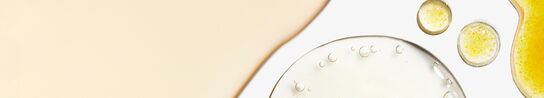 Close-up of Fresh Soy Face Cleanser and Rose Hydration Toner on a white banner