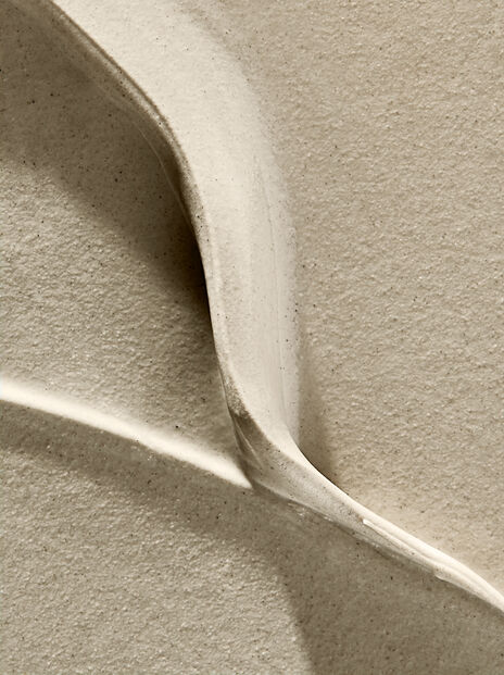 Close up of grey clay texture