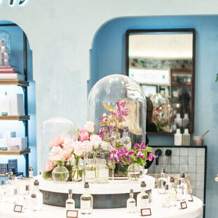 Inside the Fresh boutique within a Harrods store