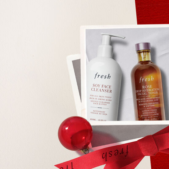 Fresh Holiday soy face cleanser and rose toner