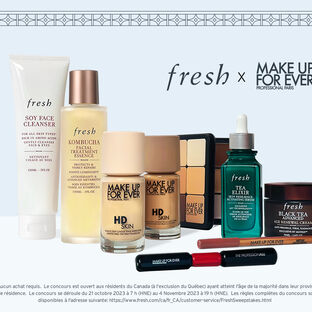 Gagnez 1000 dollars de produits de beaut&eacute; | Fresh Beauty Canada