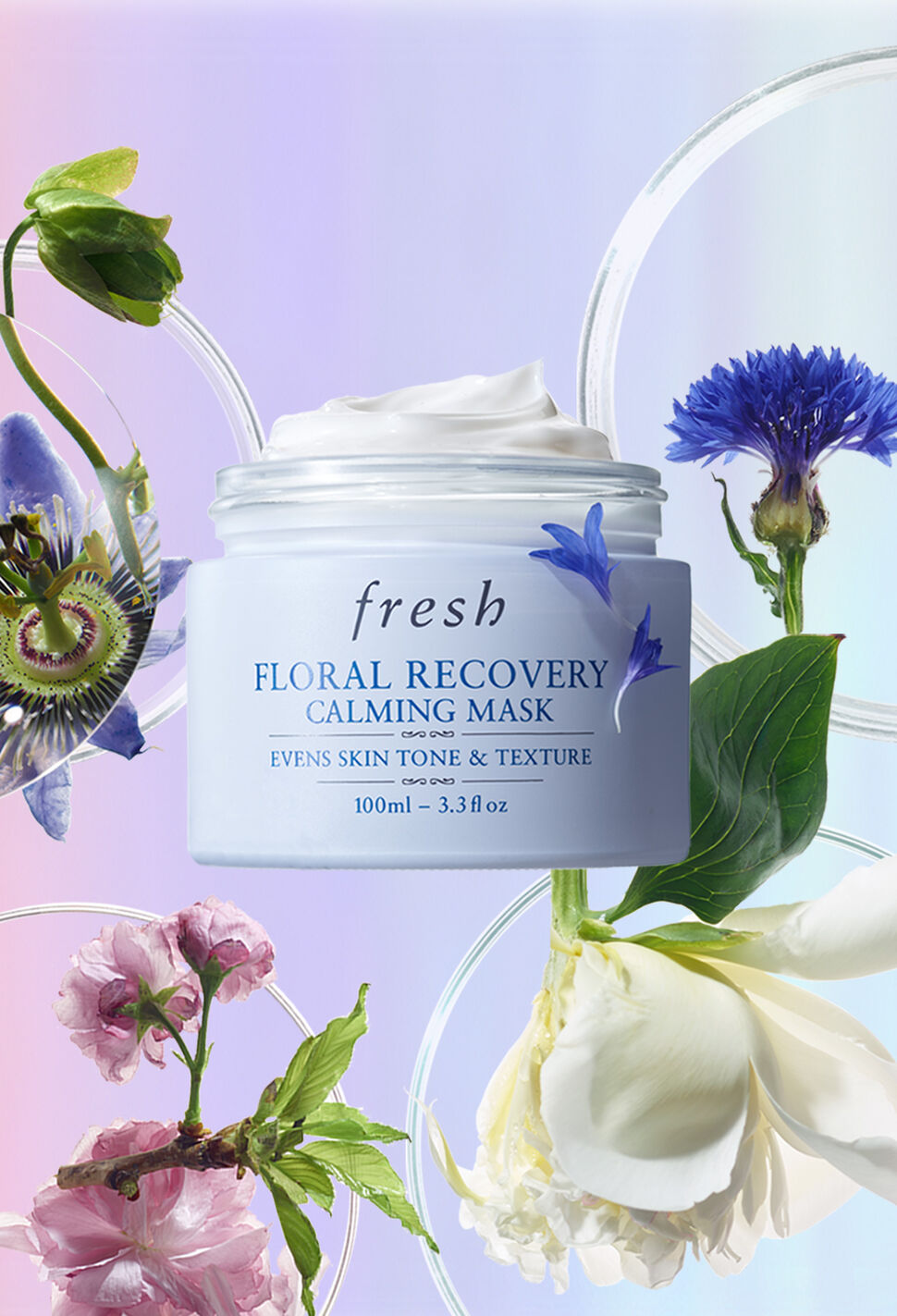 floral recovery calming mask