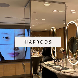 Inside the Fresh boutique within a Harrods store