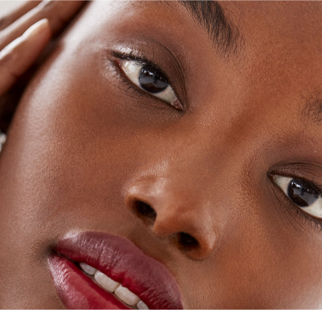 Model skin close-up Model skin close-up
