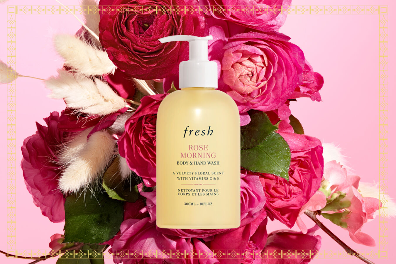 Nettoyant pour le corps et les mains Rose Morning