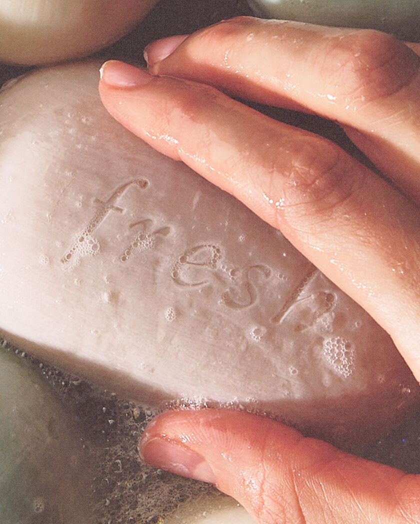 freesia oval soap