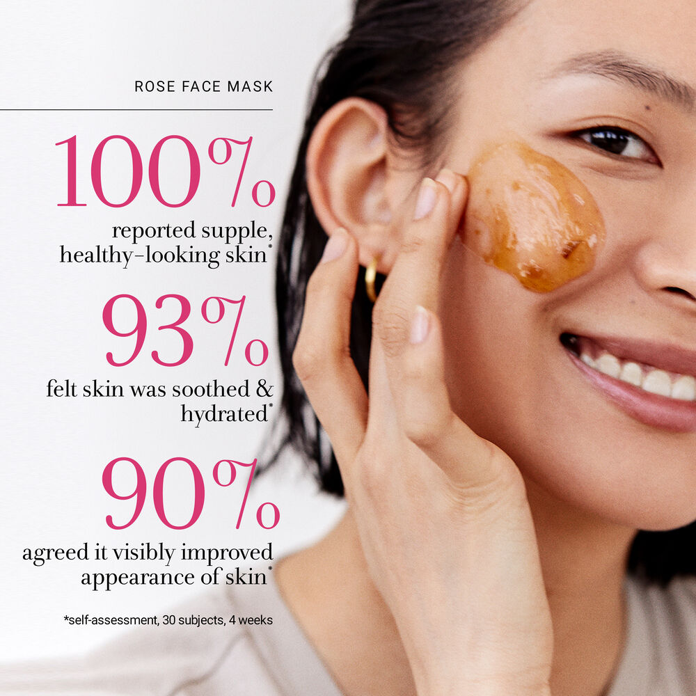 Hydrating Rose Face Mask, 30Ml Skincare Fresh Beauty US