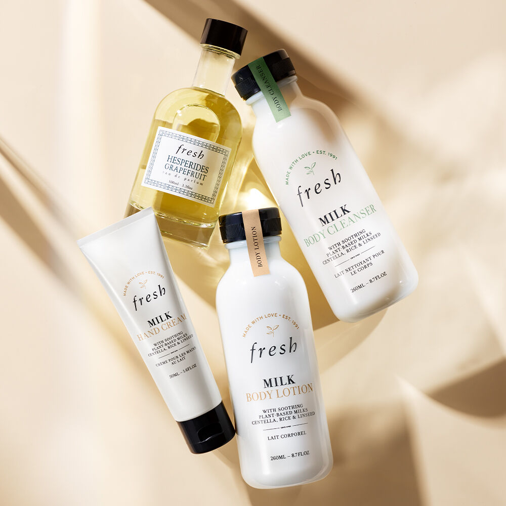 Hand cream shop as body lotion