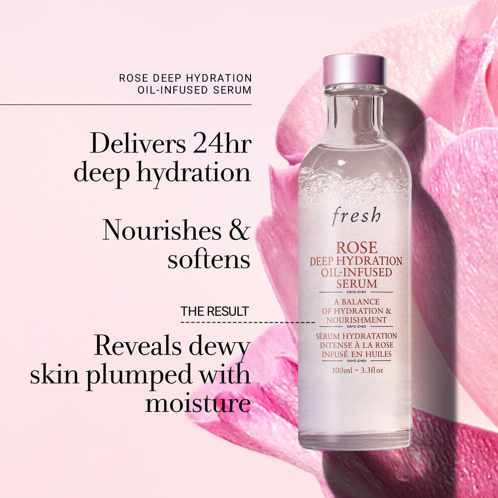 Rose Deep Hydration OilInfused Serum, 100Ml Skincare Fresh Beauty US