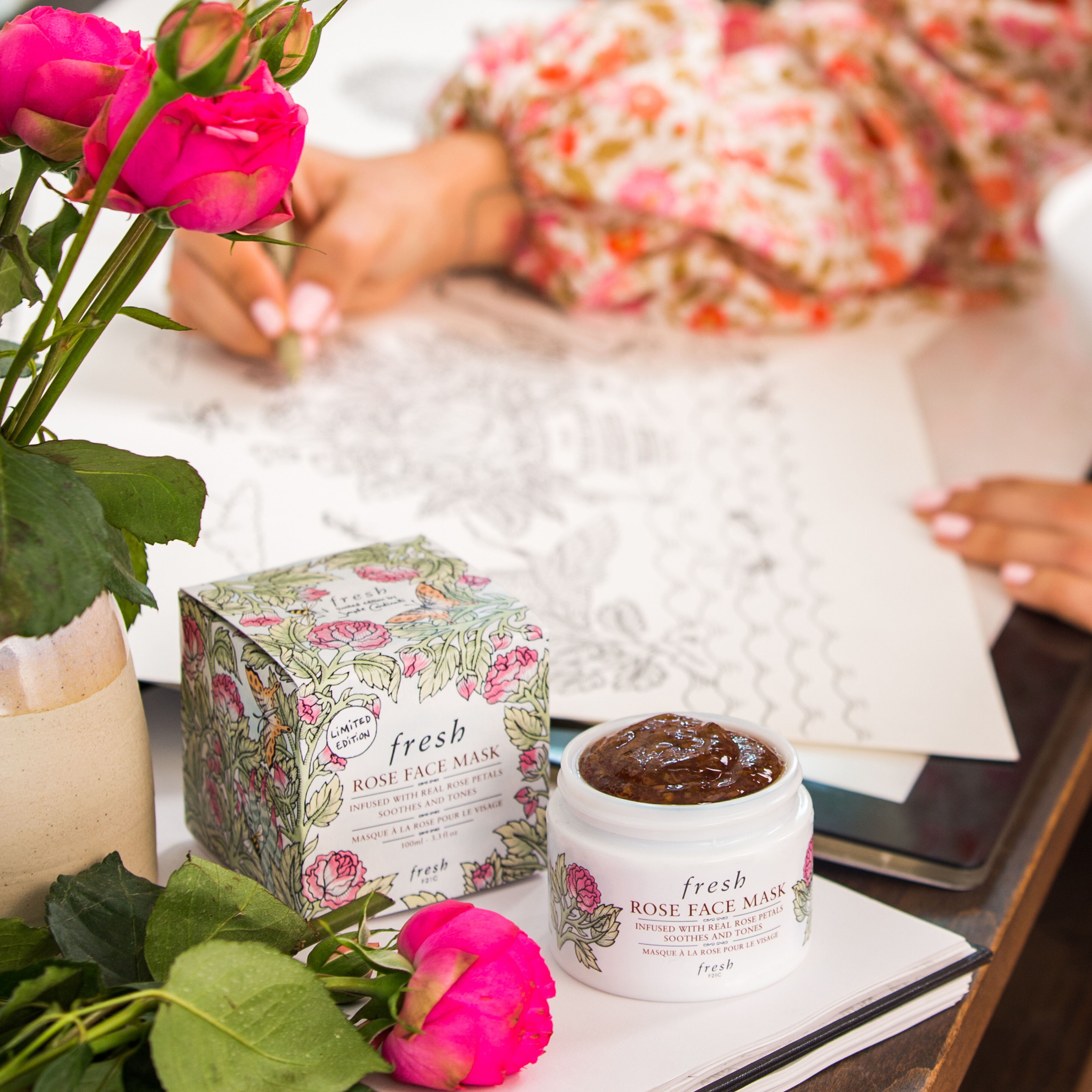 fresh rose face mask
