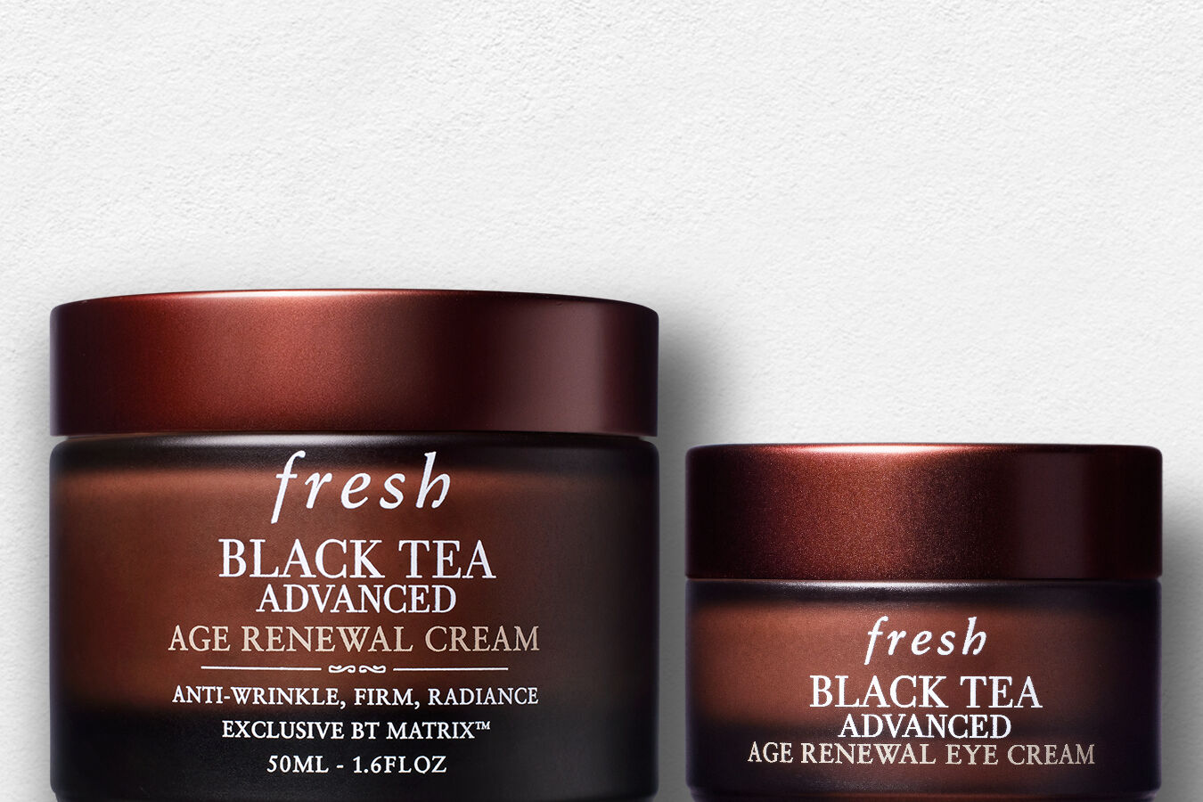 Ensemble cr&egrave;me anti-&acirc;ge pour les yeux et le visage au th&eacute; noir