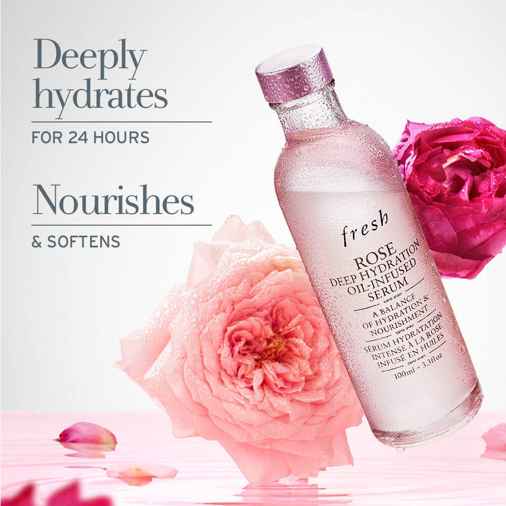 全国どこでも送料無料！ Oil-Infused Hydration Deep Rose Serum US Fresh | 100ml 美容液