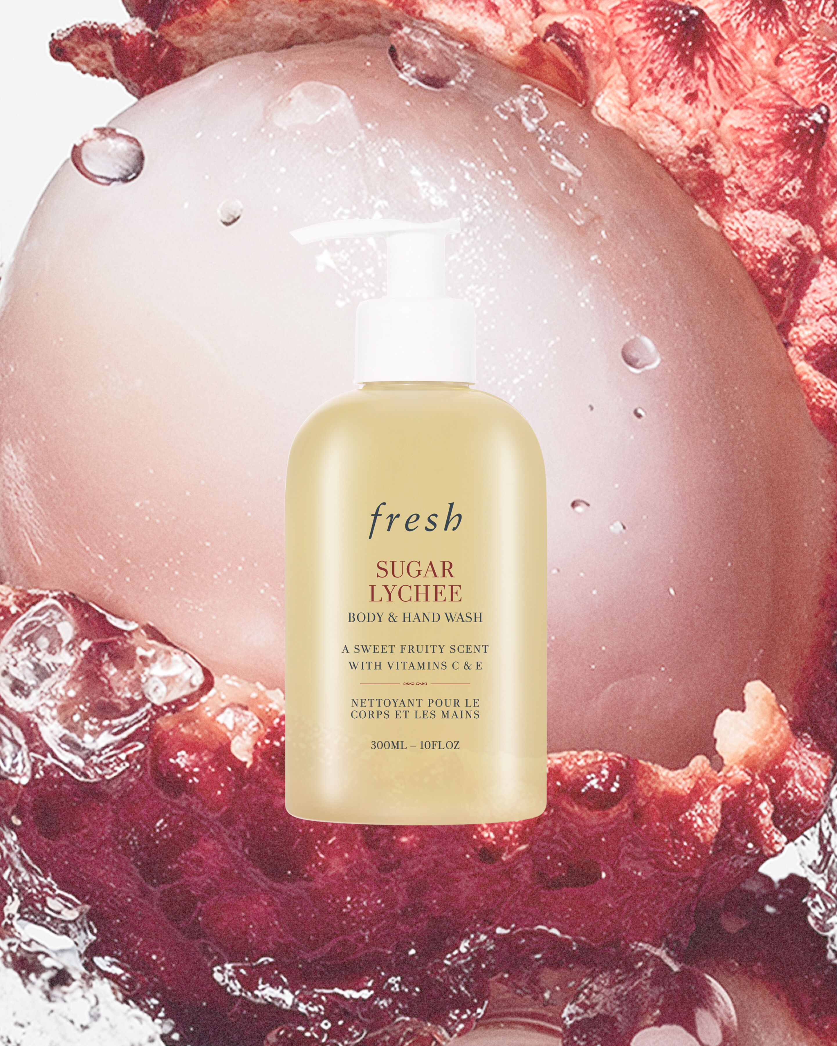 sugar lychee body & hand wash
