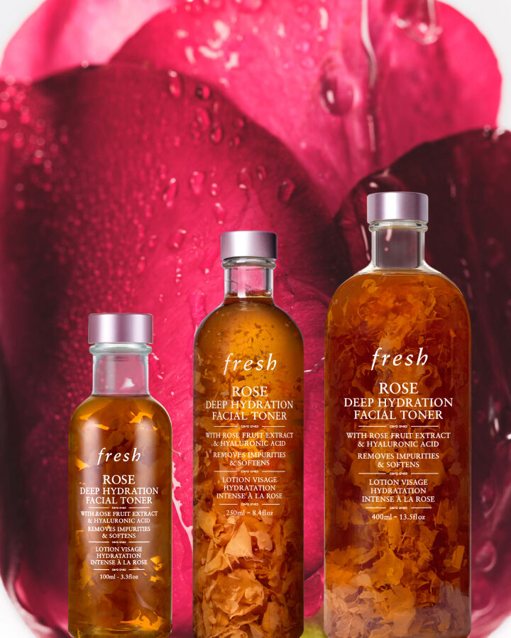 lotion tonique visage hydratation intense &agrave; la rose