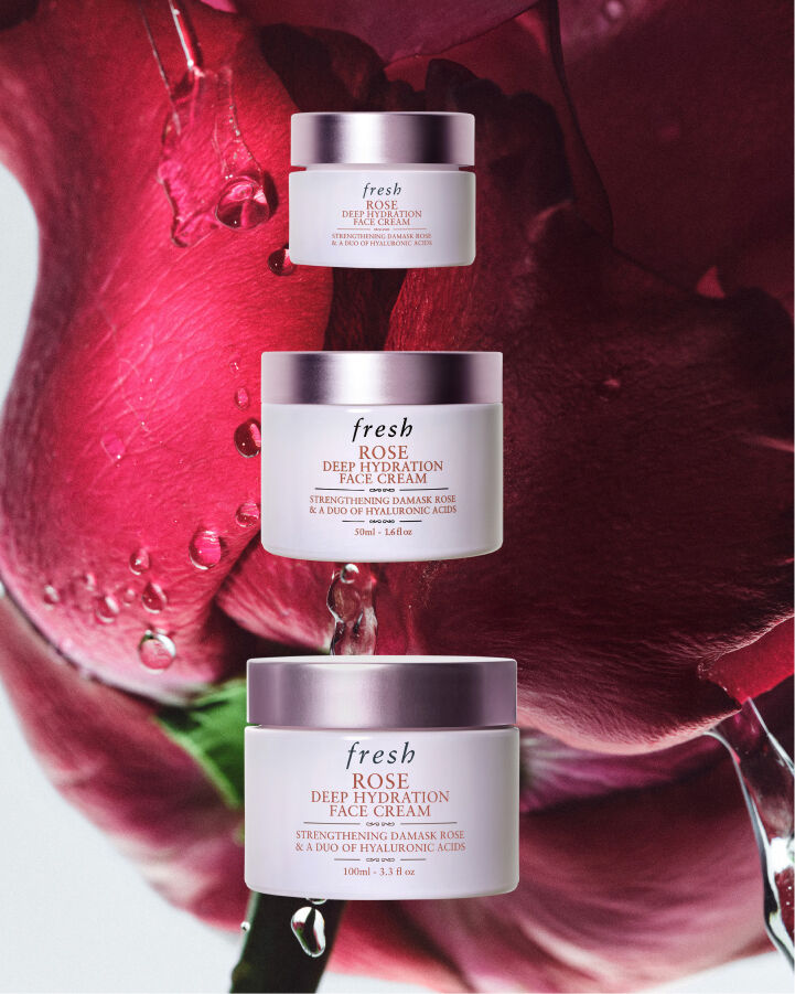 cr&egrave;me visage hydratation intense &agrave; la rose