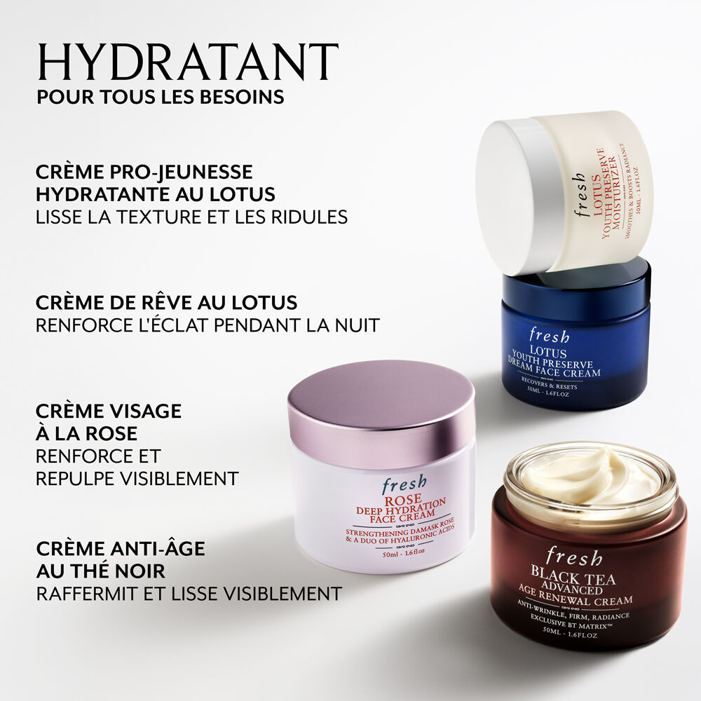 Cr&egrave;me Visage Hydratation Intense &agrave; la Rose et &agrave; l'Acide Hyaluronique
