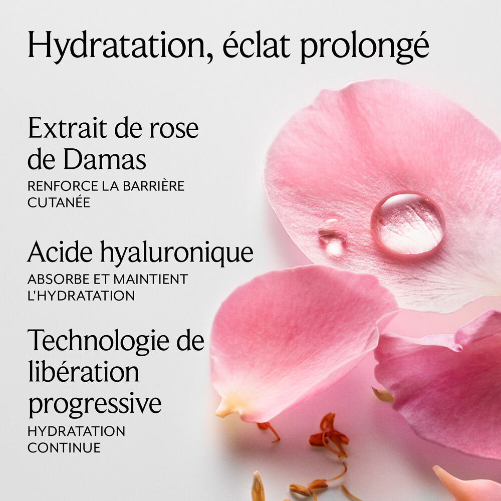 Cr&egrave;me Visage Hydratation Intense &agrave; la Rose et &agrave; l'Acide Hyaluronique