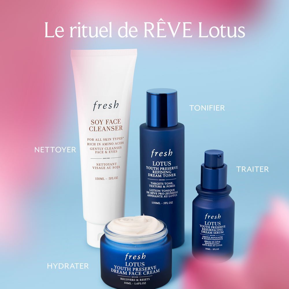 Lotion tonique de r&ecirc;ve pro-jeunesse affinante au Lotus