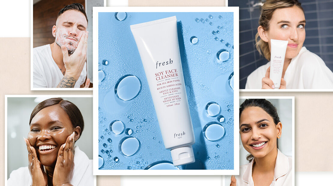 Soy face cleanser
