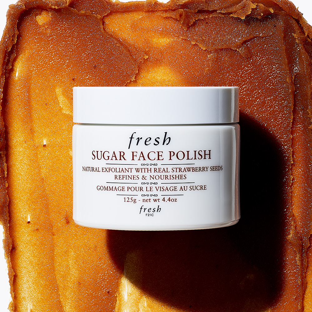Fresh Sugar Face Polish Exfoliator for Smooth (125g) Radiant Skin Fresh