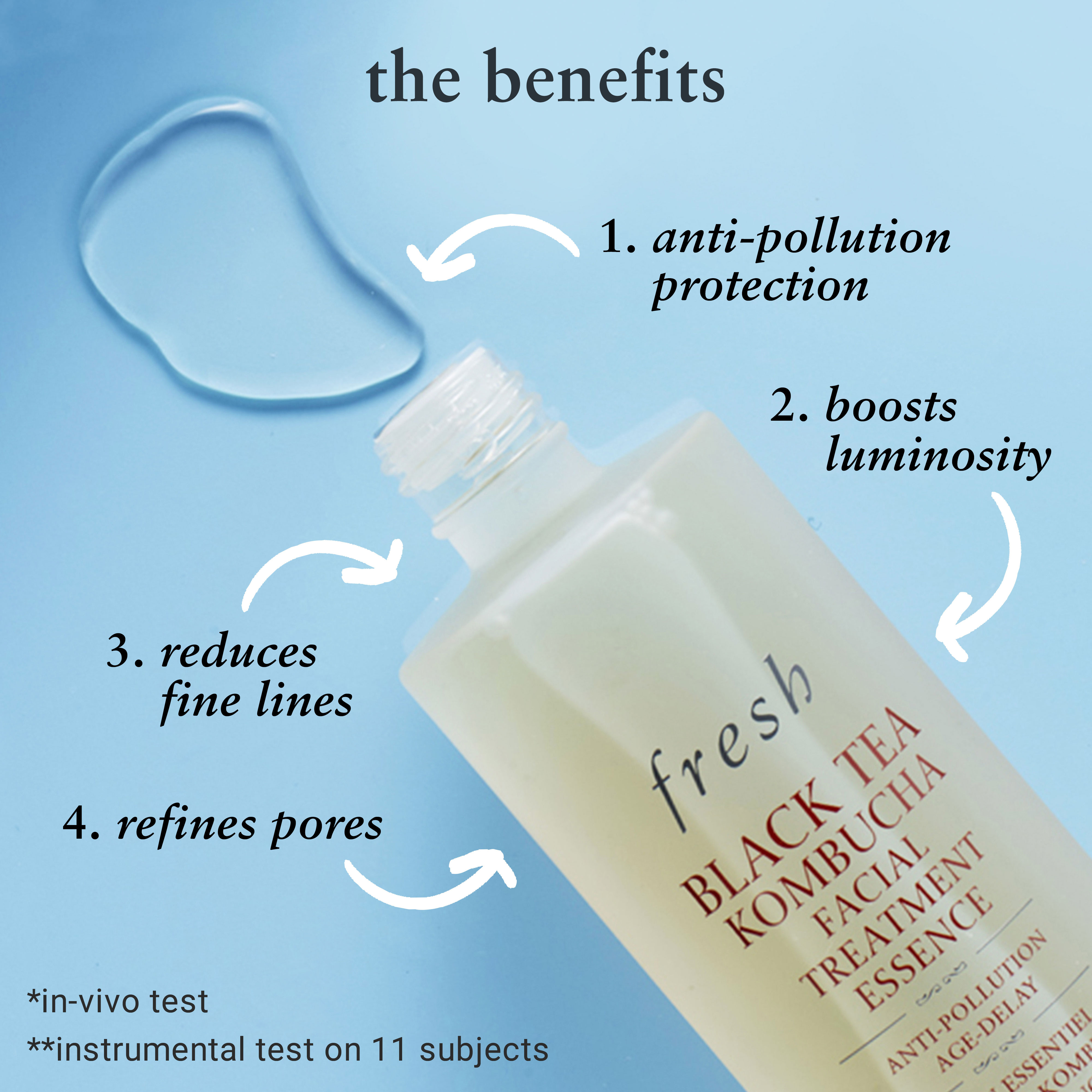 Fresh Black Tea Kombucha Facial Treatment Essence (150ml) Fresh