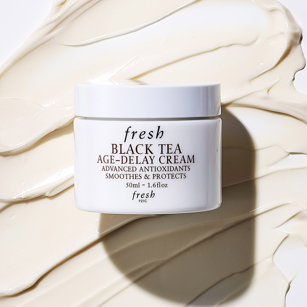 Fresh Black Tea Age Delay Cream for Face and Eyes Area Fresh